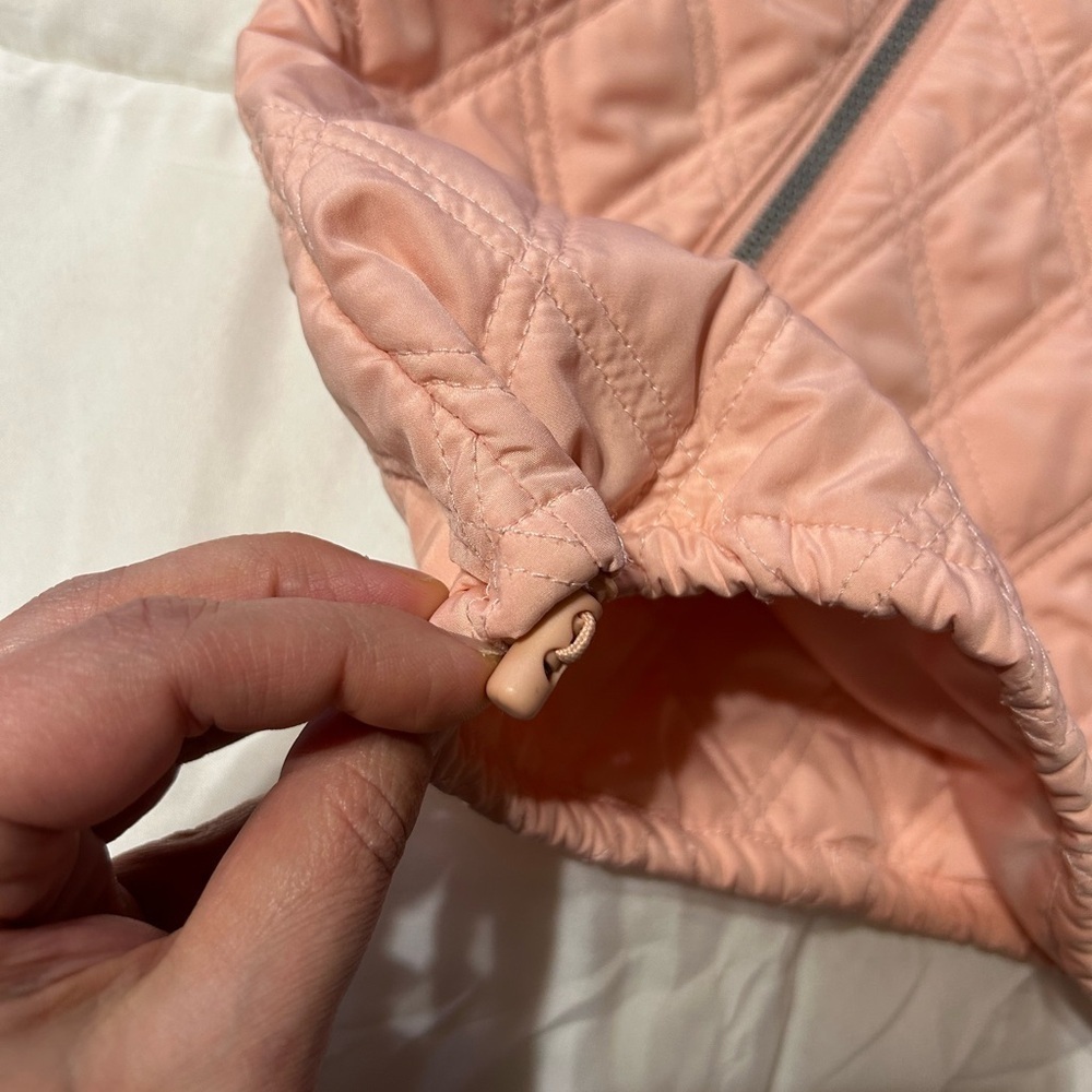 Sundance Jacket Womens Pullover Quilted Puffer 3/4 Zip Pockets blush pink small - Picture 2 of 8